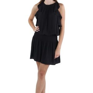 F. Ramy Brook Women Dress Size L Black Sleeveless High Neck. NWT $425